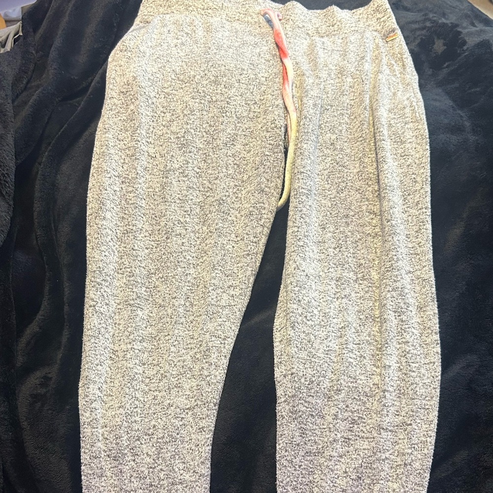 grey pink sweatpants